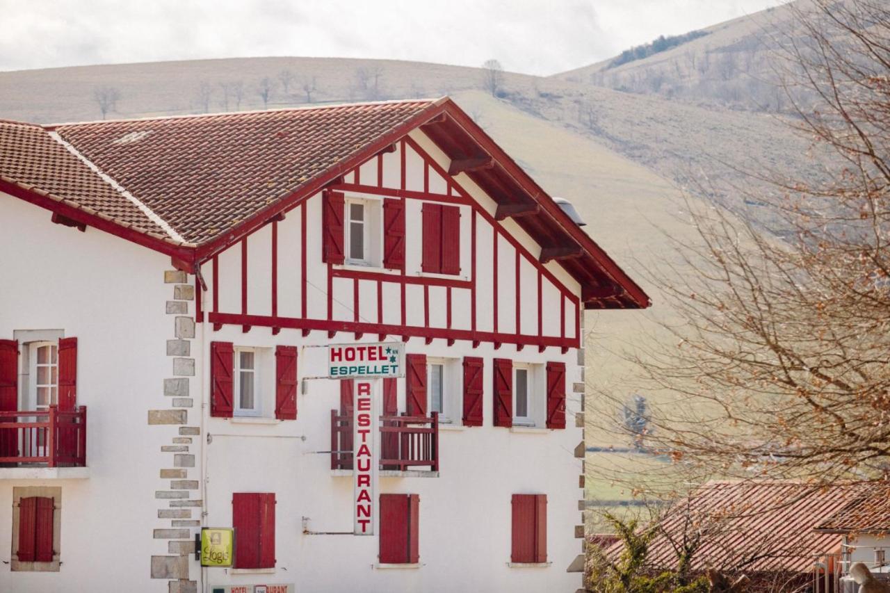 Logis Hotel Restaurant Espelletenia Larceveau-Arros-Cibits Bagian luar foto